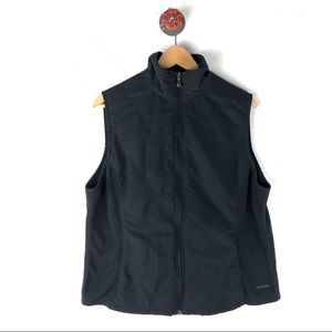 Columbia XL women’s fleece vest full zip black